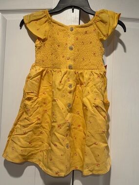 Cat & Jack Yellow Floral Dress